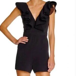 BARDOT BLACK RUFFLED ROMPER  NWOT MEDIUM/ SIZE 8